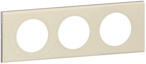 Рамка универсальная Legrand Celiane Corian 3-м. кожа макиато фото Рамка универсальная Legrand Celiane Corian 3-м. кожа макиато картинка